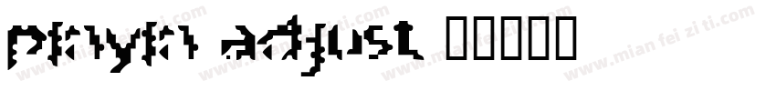 pinyin adjust字体转换